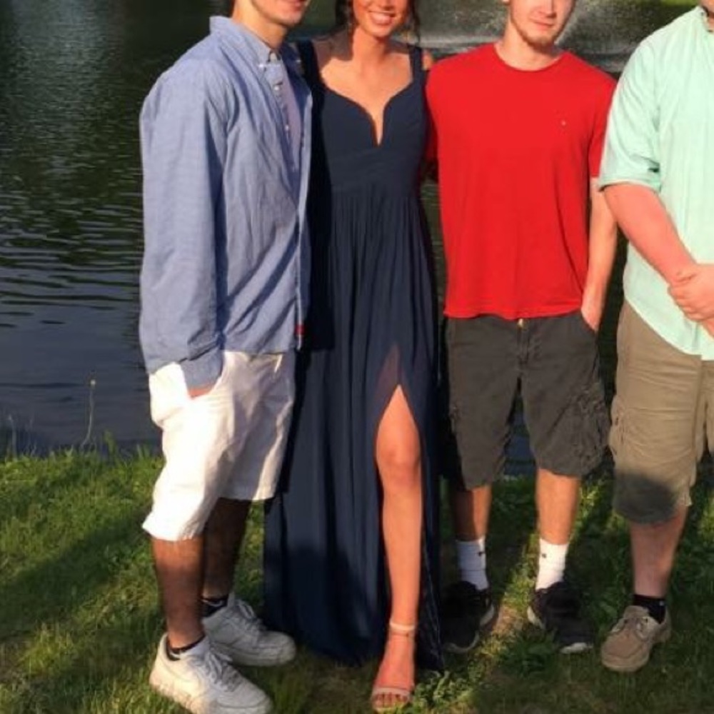 Navy Blue Prom Dress